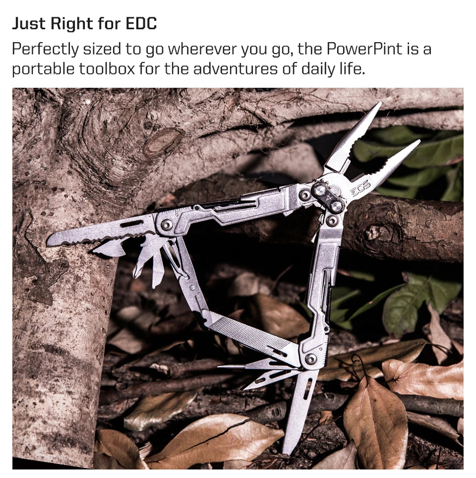 PowerPint 18-in-1 Tactical Multi-Tool – Folding Pliers & Knife
