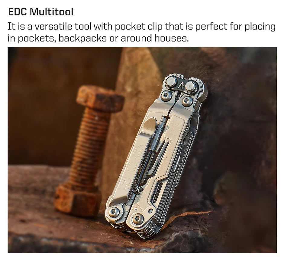 PowerPint 18-in-1 Tactical Multi-Tool – Folding Pliers & Knife