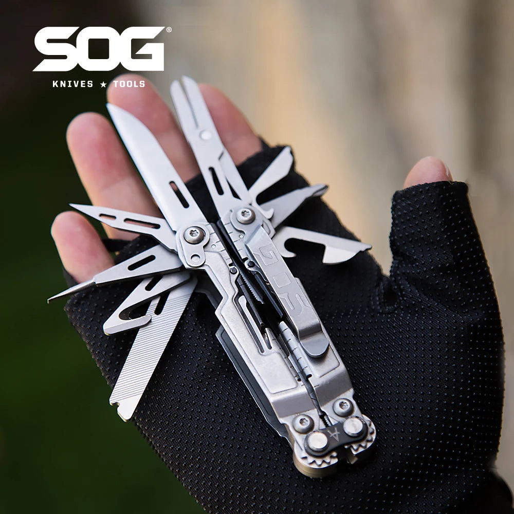 PowerPint 18-in-1 Tactical Multi-Tool – Folding Pliers & Knife