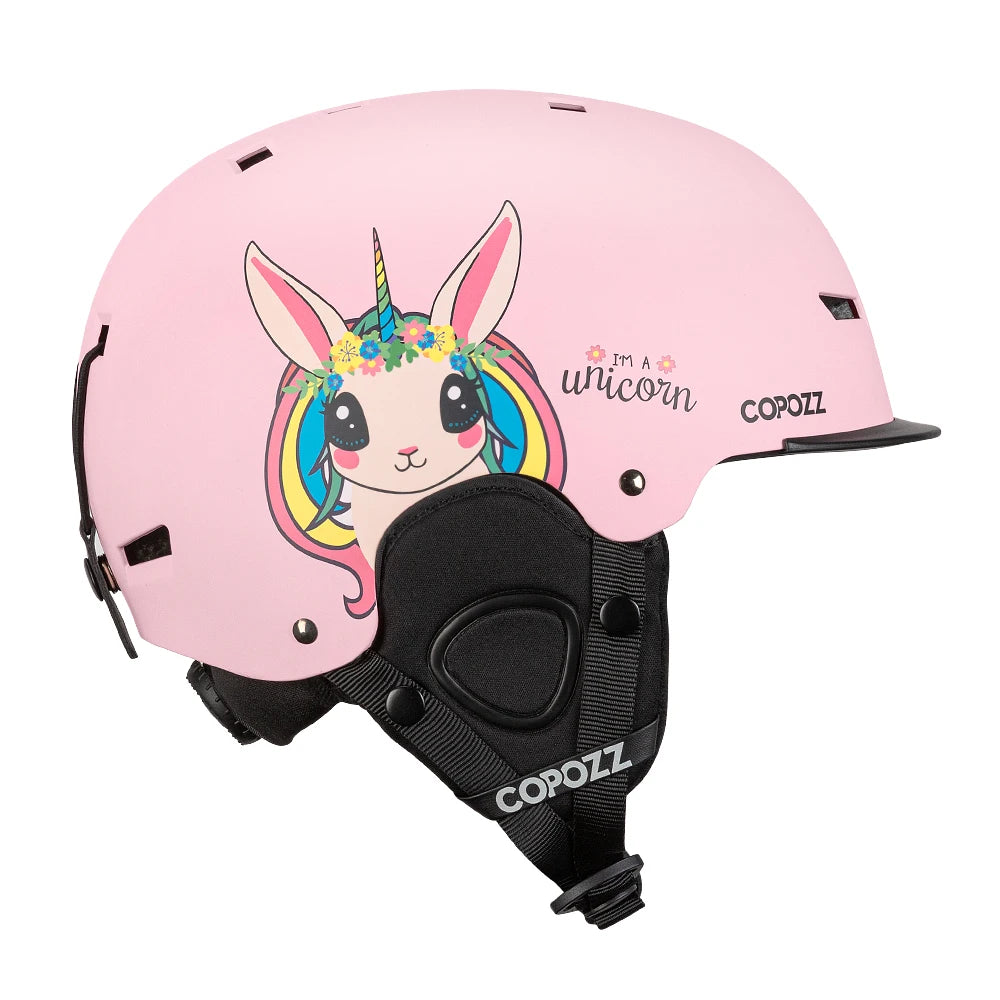 Cartoon Half-Cover Ski Helmet – Anti-Impact Sports Helmet for Adults & Kids