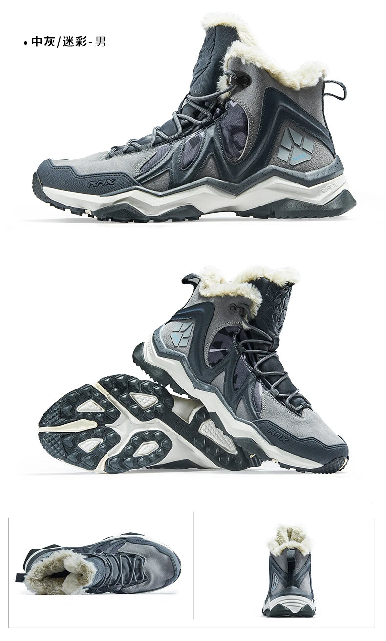 Waterproof Winter Hiking Shoes – Men’s Outdoor Snow Boots