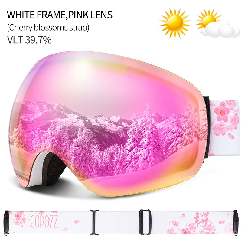 UV400 Ski Goggles – Anti-Fog Snowboard & Ski Eyewear