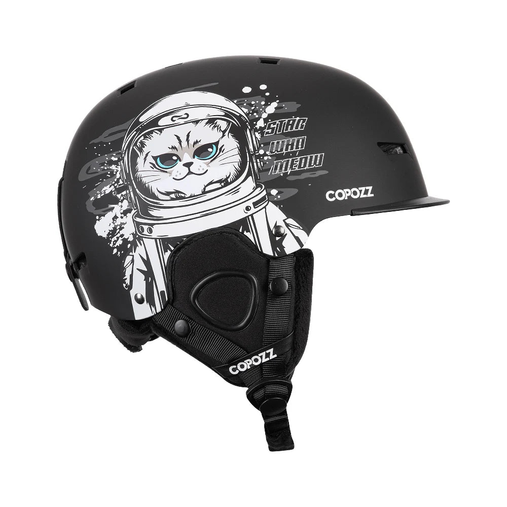 Cartoon Half-Cover Ski Helmet – Anti-Impact Sports Helmet for Adults & Kids
