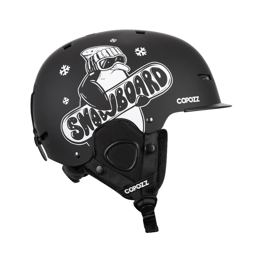 Cartoon Half-Cover Ski Helmet – Anti-Impact Sports Helmet for Adults & Kids