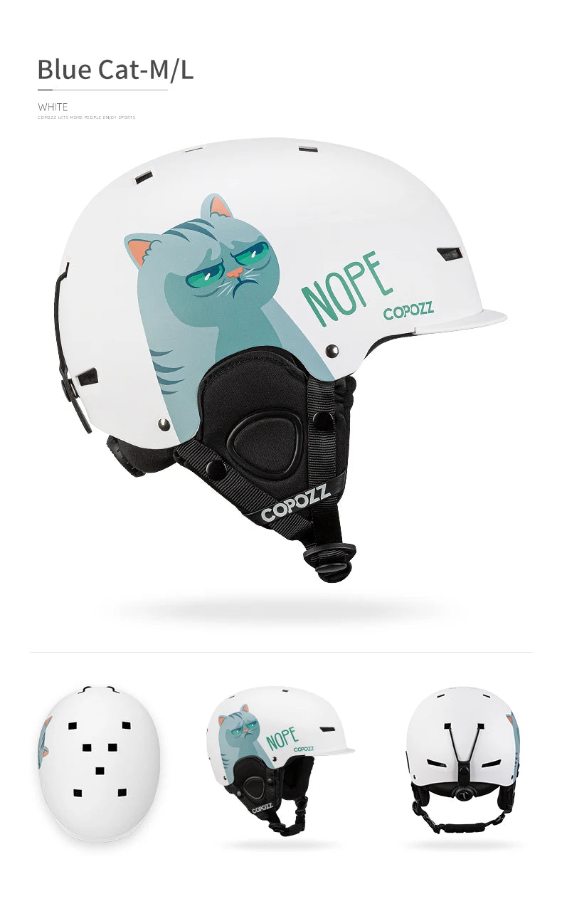 Cartoon Half-Cover Ski Helmet – Anti-Impact Sports Helmet for Adults & Kids