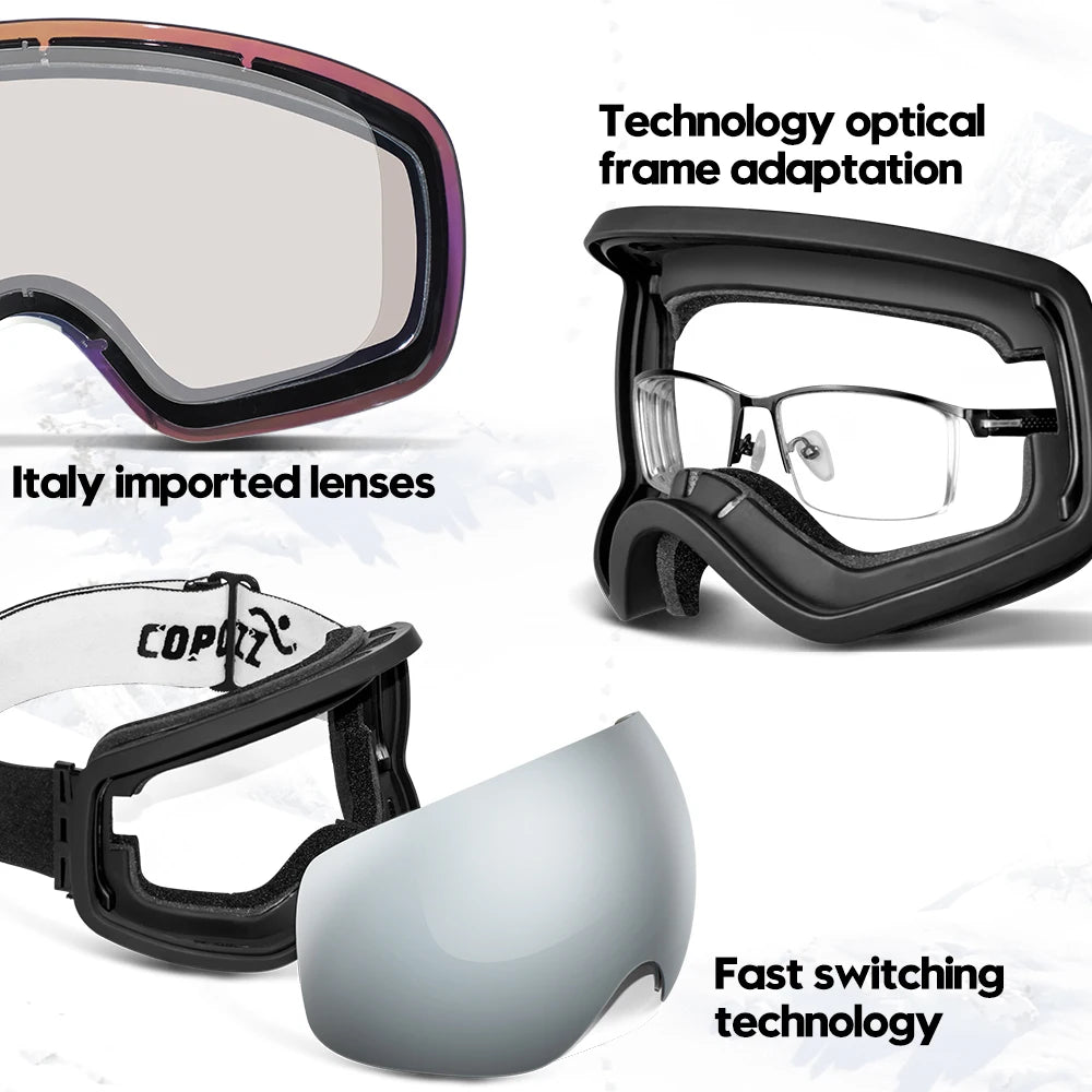 UV400 Ski Goggles – Anti-Fog Snowboard & Ski Eyewear