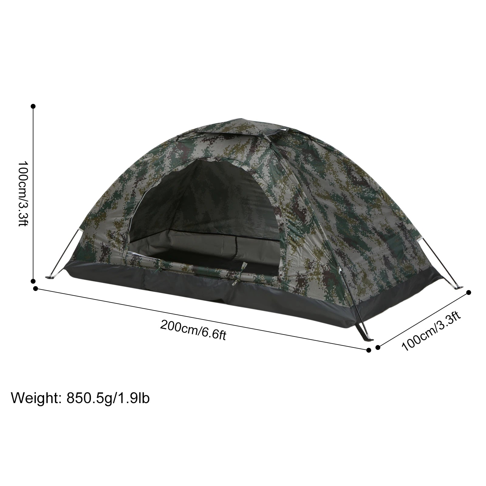 TOMSHOO 2-Person Summer Camping Tent – Lightweight Outdoor Trekking Shelter