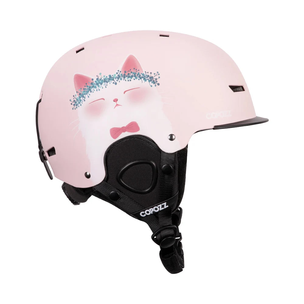 Cartoon Half-Cover Ski Helmet – Anti-Impact Sports Helmet for Adults & Kids