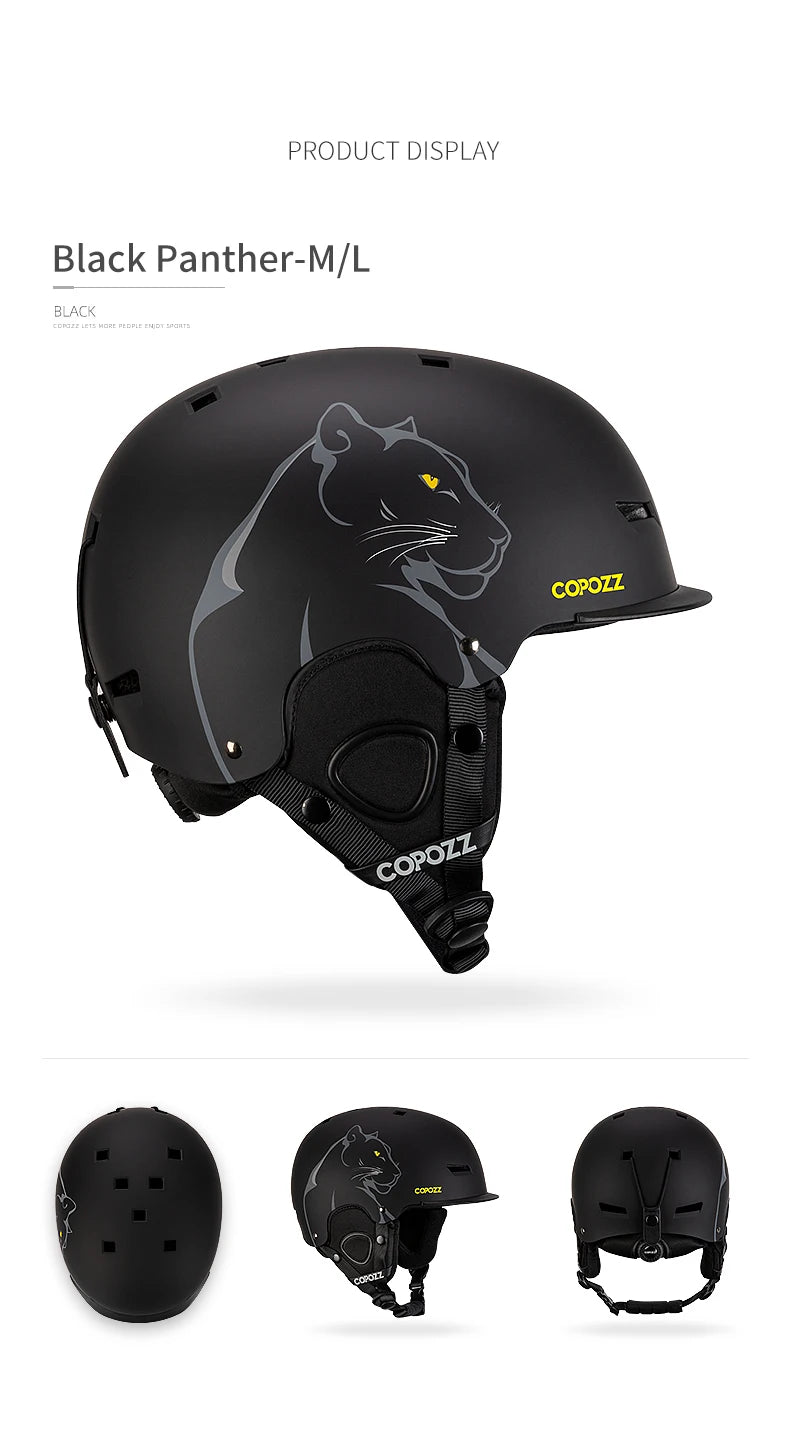 Cartoon Half-Cover Ski Helmet – Anti-Impact Sports Helmet for Adults & Kids