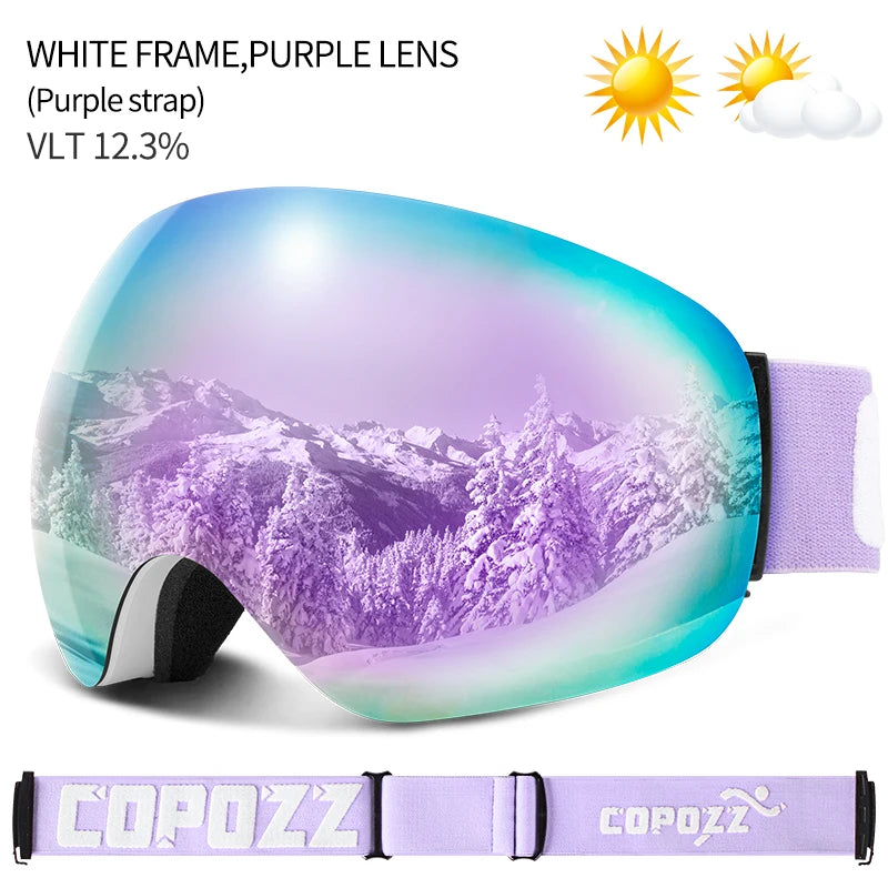 UV400 Ski Goggles – Anti-Fog Snowboard & Ski Eyewear
