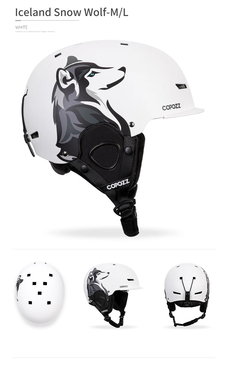 Cartoon Half-Cover Ski Helmet – Anti-Impact Sports Helmet for Adults & Kids