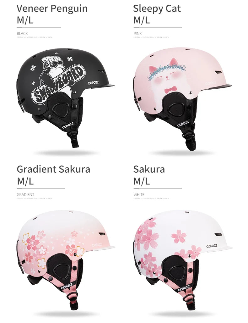 Cartoon Half-Cover Ski Helmet – Anti-Impact Sports Helmet for Adults & Kids