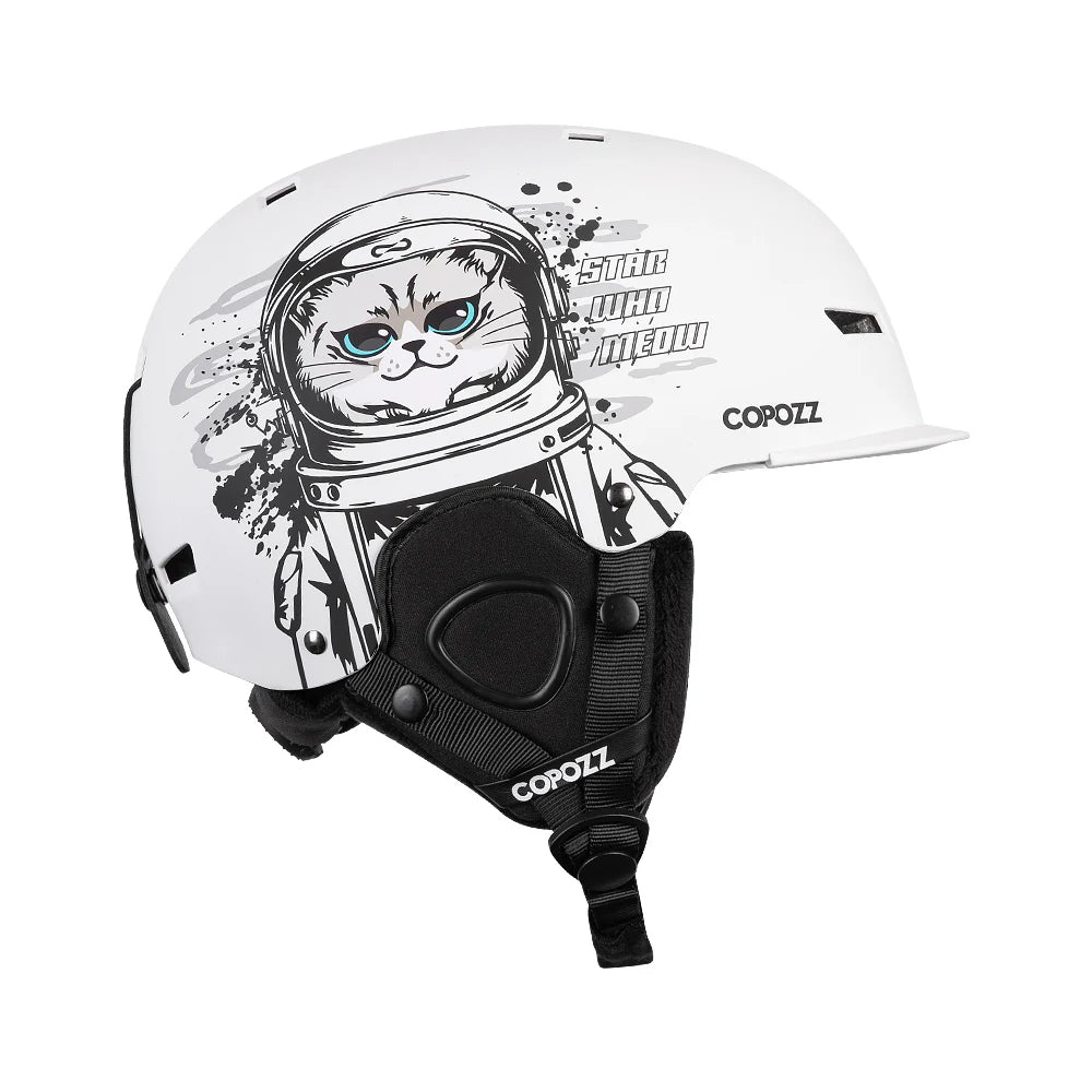 Cartoon Half-Cover Ski Helmet – Anti-Impact Sports Helmet for Adults & Kids