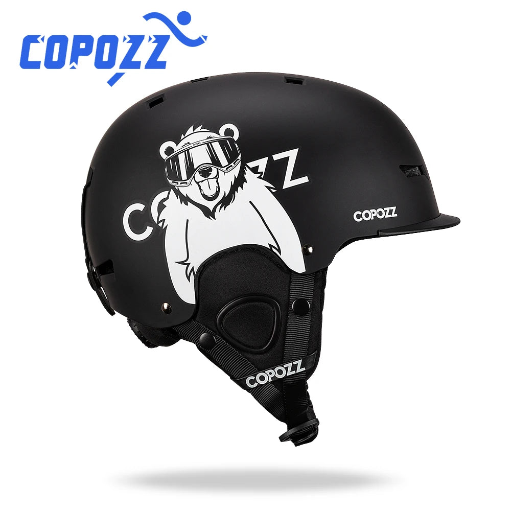 Cartoon Half-Cover Ski Helmet – Anti-Impact Sports Helmet for Adults & Kids