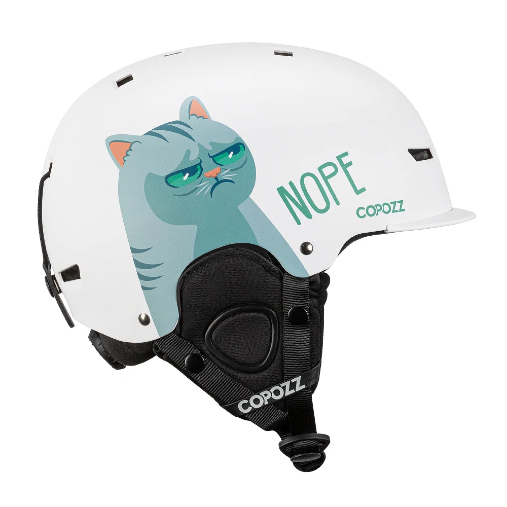 Cartoon Half-Cover Ski Helmet – Anti-Impact Sports Helmet for Adults & Kids