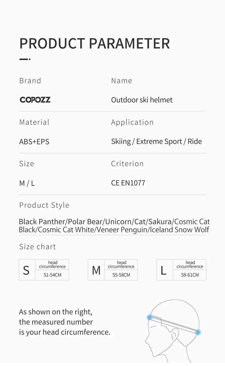 Cartoon Half-Cover Ski Helmet – Anti-Impact Sports Helmet for Adults & Kids