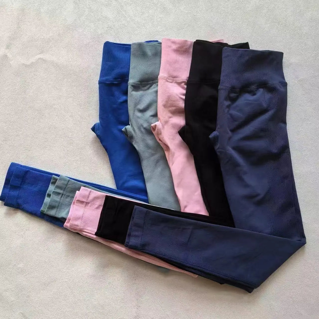 Seamless High-Elastic Yoga Leggings – Butt-Lifting Fitness Tights