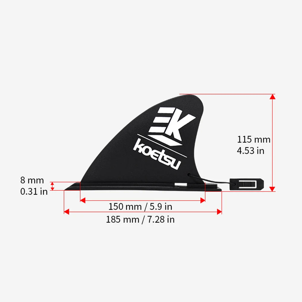 10" Detachable Surfboard Fin – Longboard & SUP Tail Fin Replacement