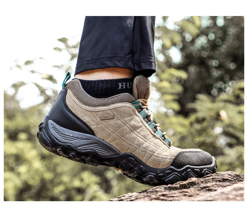 Men’s Luxury Leather Hiking & Trekking Shoes – Winter Outdoor Sneakers