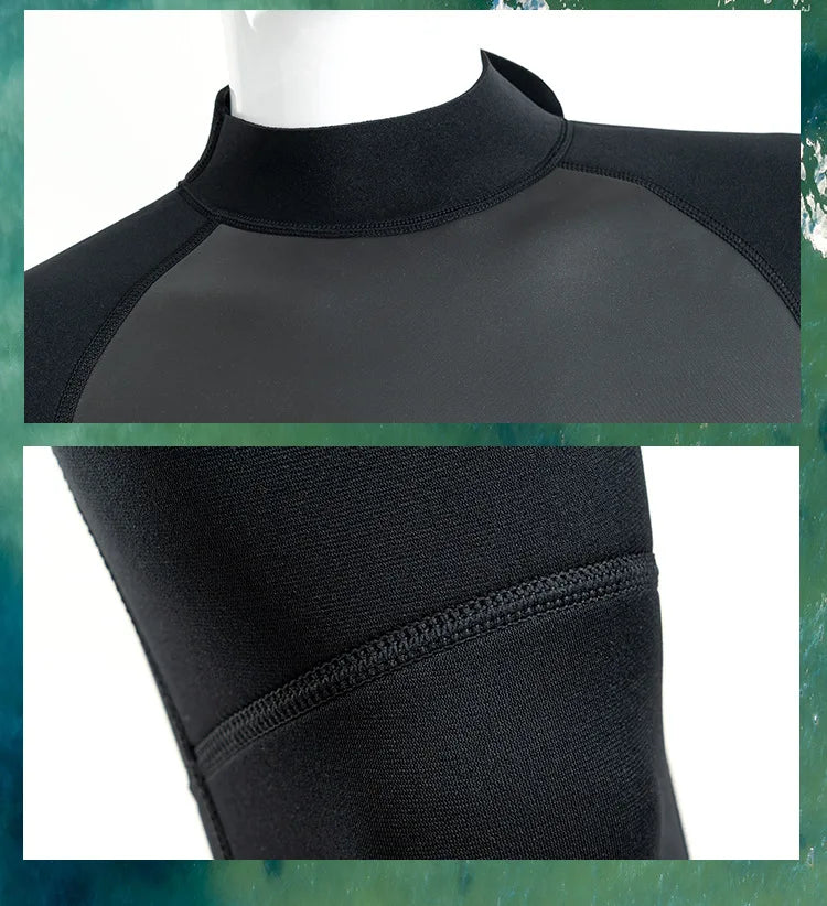 3mm Neoprene Wetsuit – Men’s Full Diving & Surfing Suit
