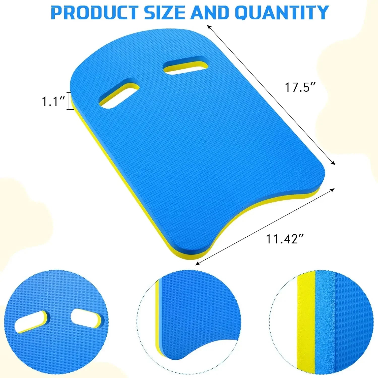 EVA Foam U-Shaped Swimming Kickboard – Training Float for Kids & Adults