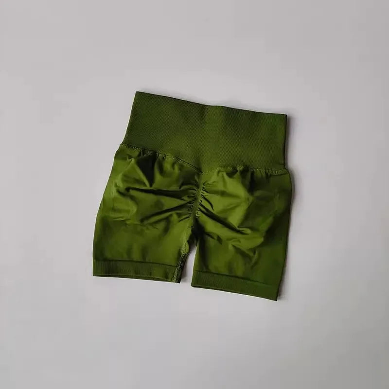 High-Waist Women’s Yoga & Fitness Shorts – Breathable Workout Shorts