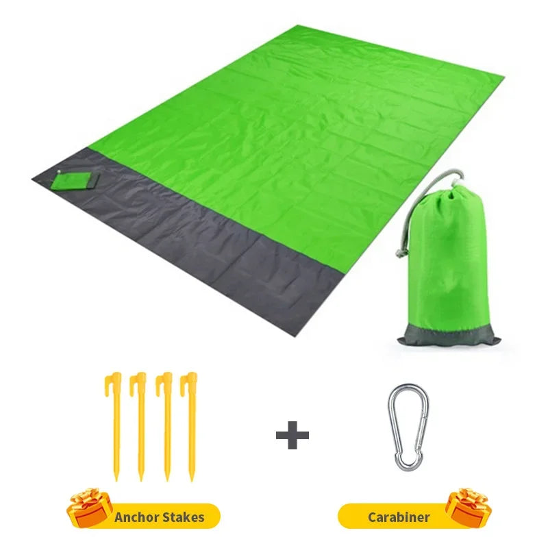 Waterproof Folding Beach & Picnic Mat – Lightweight Outdoor Blanket