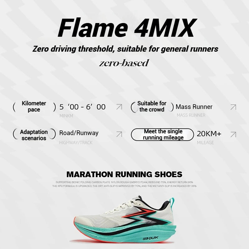 Flame 4.0 MIX Men’s Running Shoes – Carbon Plate Racing Sneakers