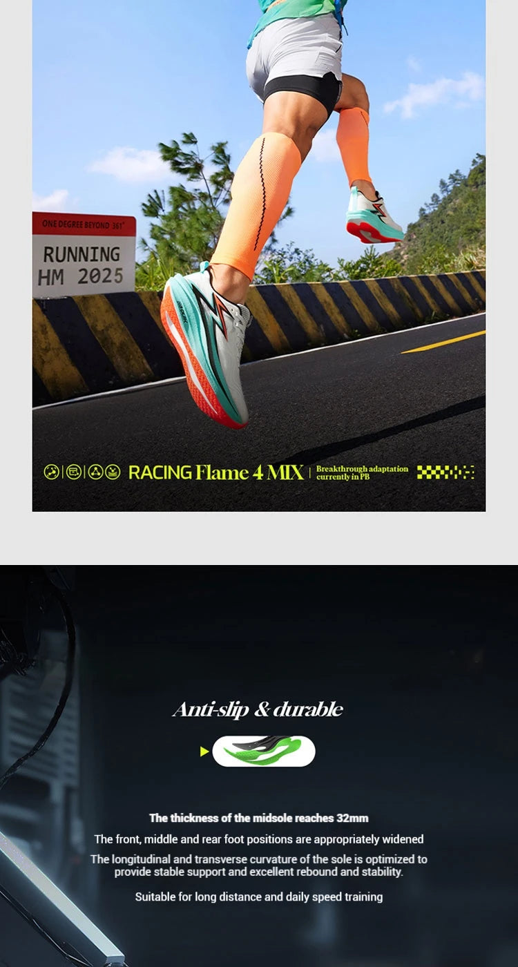 Flame 4.0 MIX Men’s Running Shoes – Carbon Plate Racing Sneakers