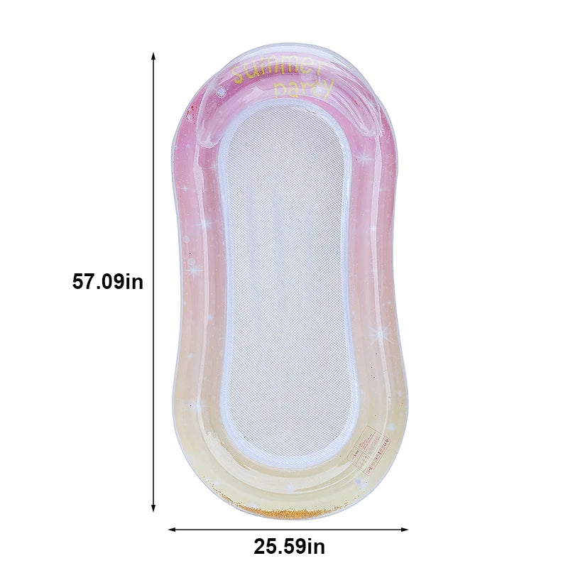 Rooxin Inflatable Water Hammock – Pool & Beach Float Bed