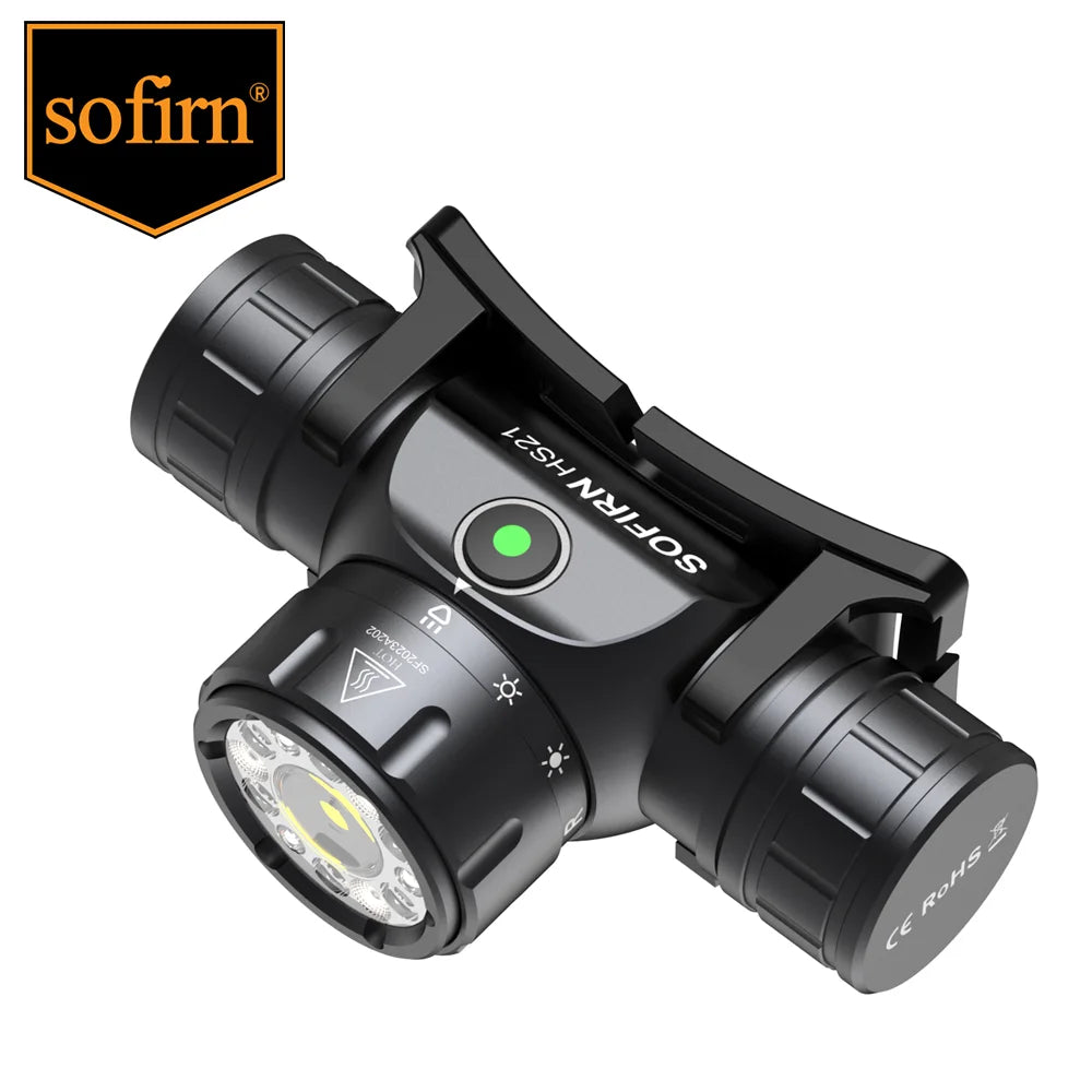 SOFIRN HS21 2000lm EDC Headlamp – USB-C Rechargeable 18650 Flashlight