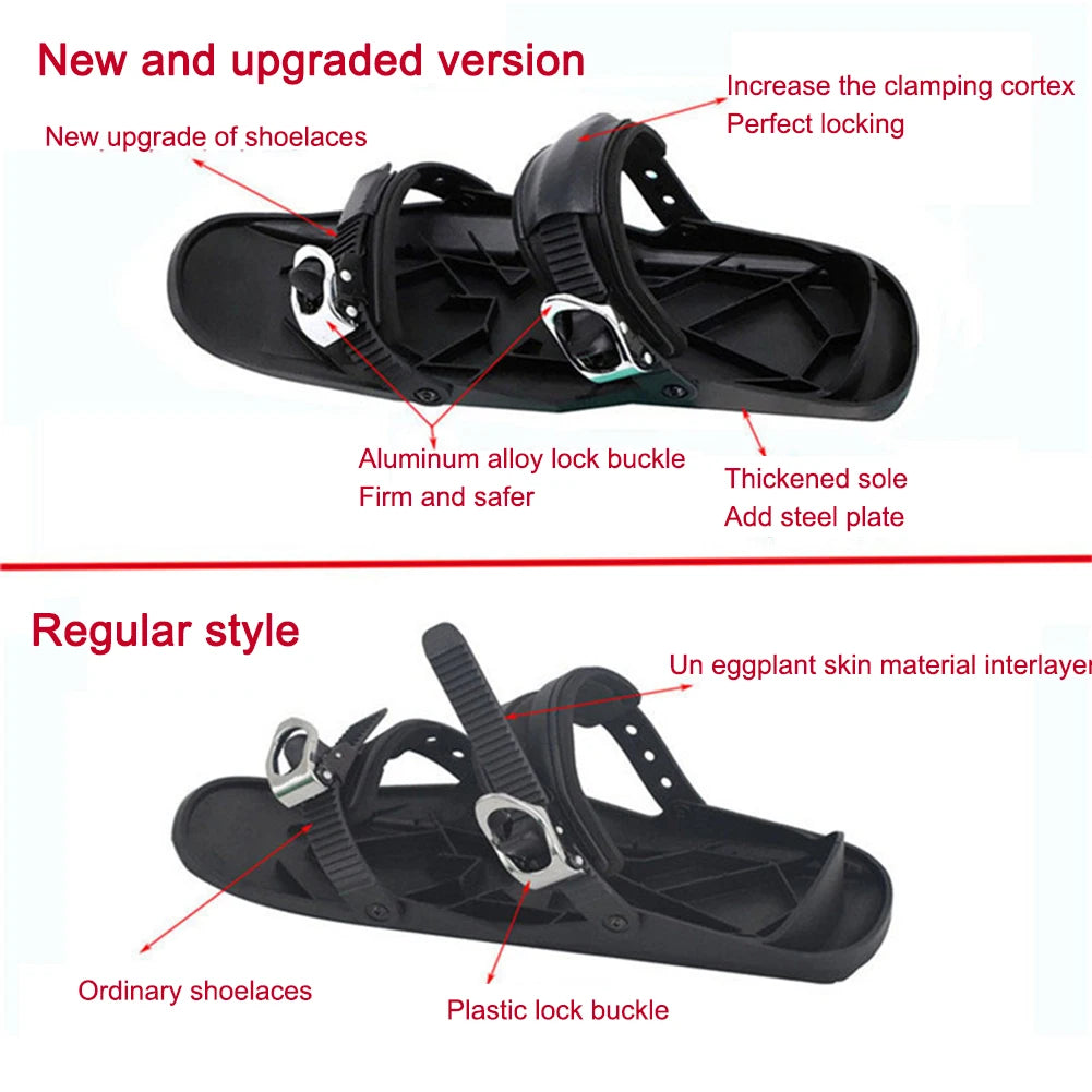 Mini Adjustable Short Ski Skates – Winter Outdoor Skiboards