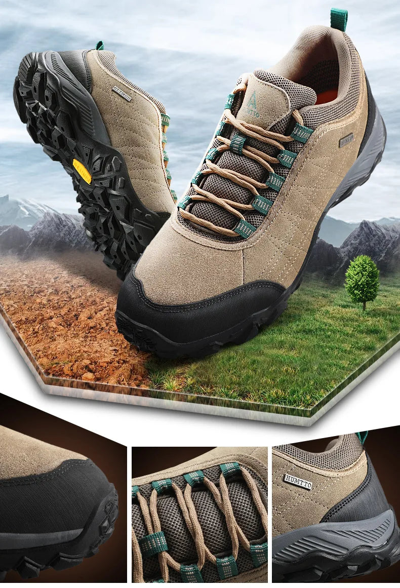 Men’s Luxury Leather Hiking & Trekking Shoes – Winter Outdoor Sneakers