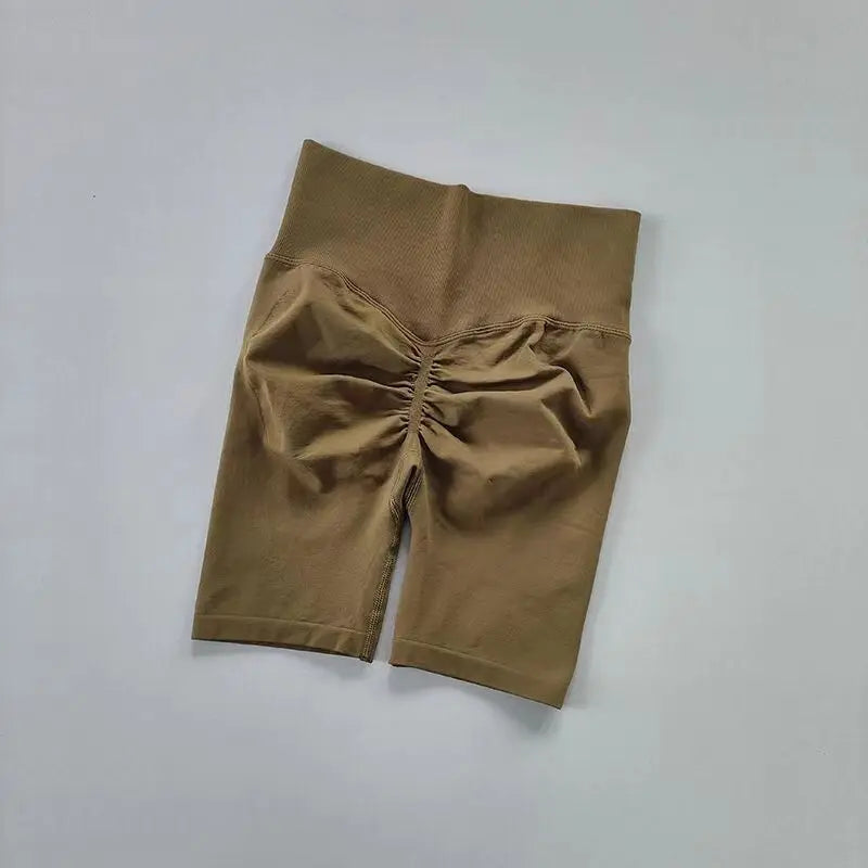 High-Waist Women’s Yoga & Fitness Shorts – Hip Push-Up Quick-Dry