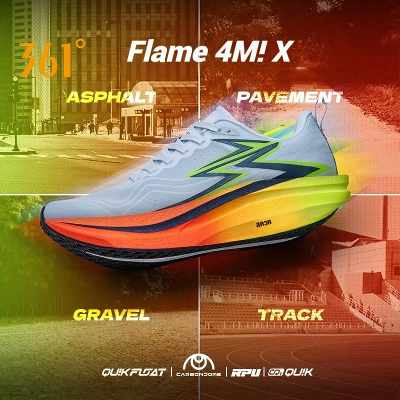 Flame 4.0 MIX Men’s Running Shoes – Carbon Plate Racing Sneakers