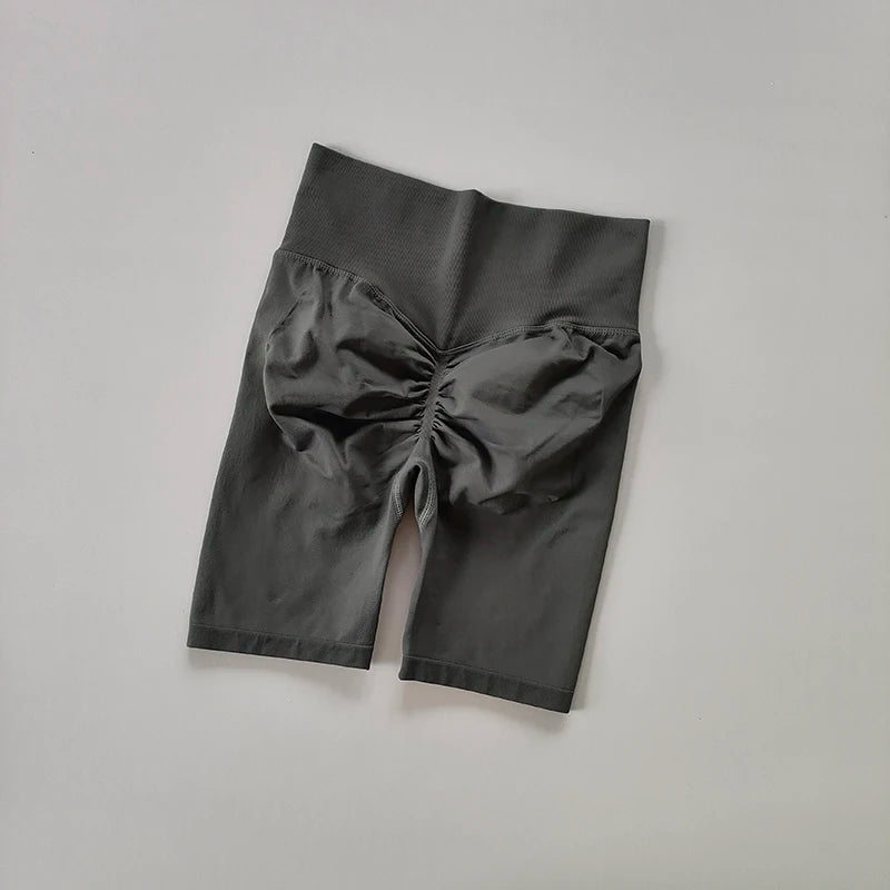 High-Waist Women’s Yoga & Fitness Shorts – Hip Push-Up Quick-Dry