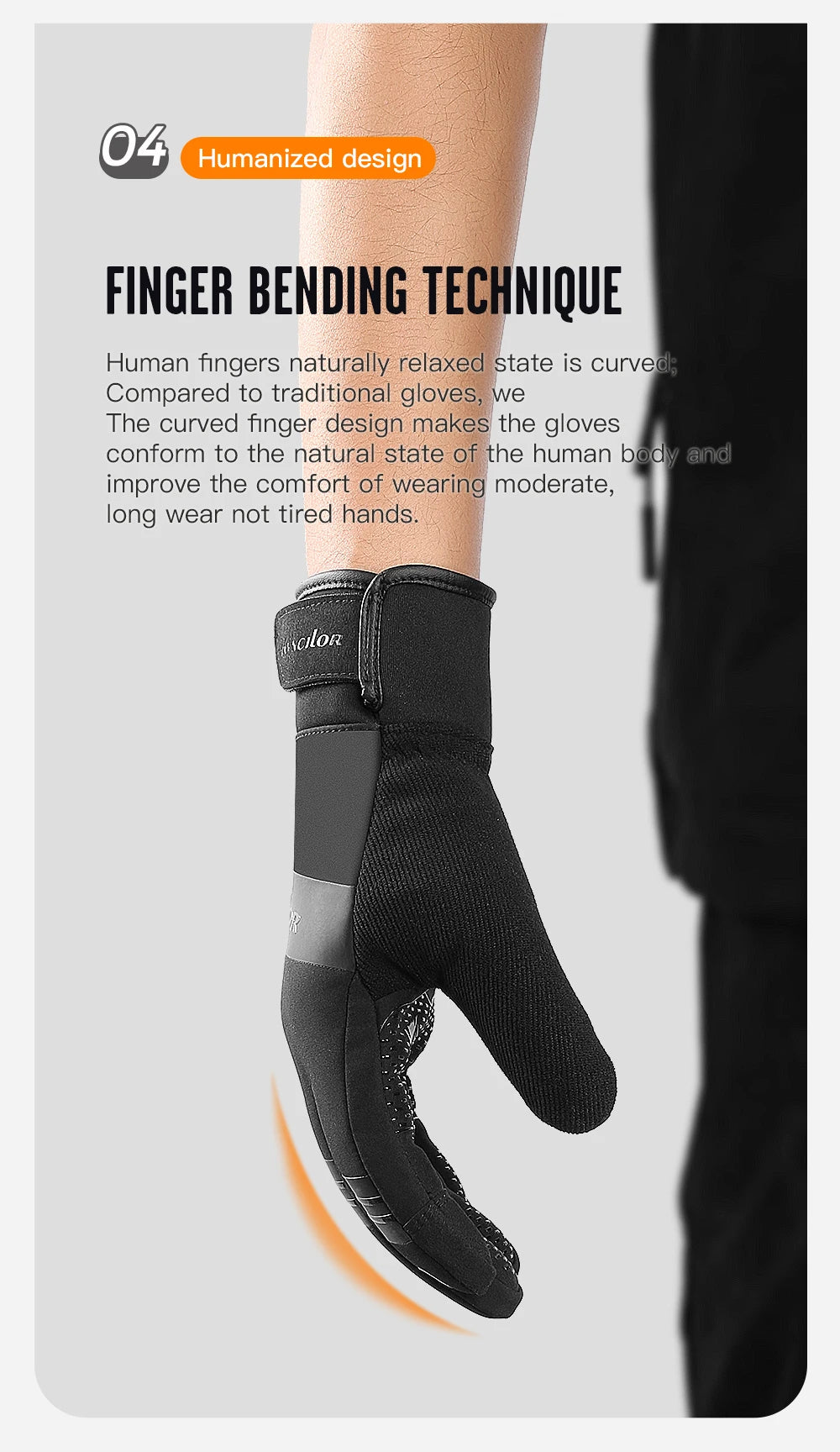 3M Black Winter Gloves – Waterproof & Touchscreen Outdoor Sports Gloves