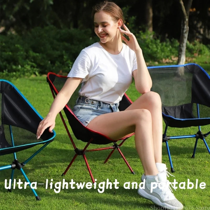 Ultra-Light Foldable Outdoor Chair – Aluminum Alloy Moon Chair