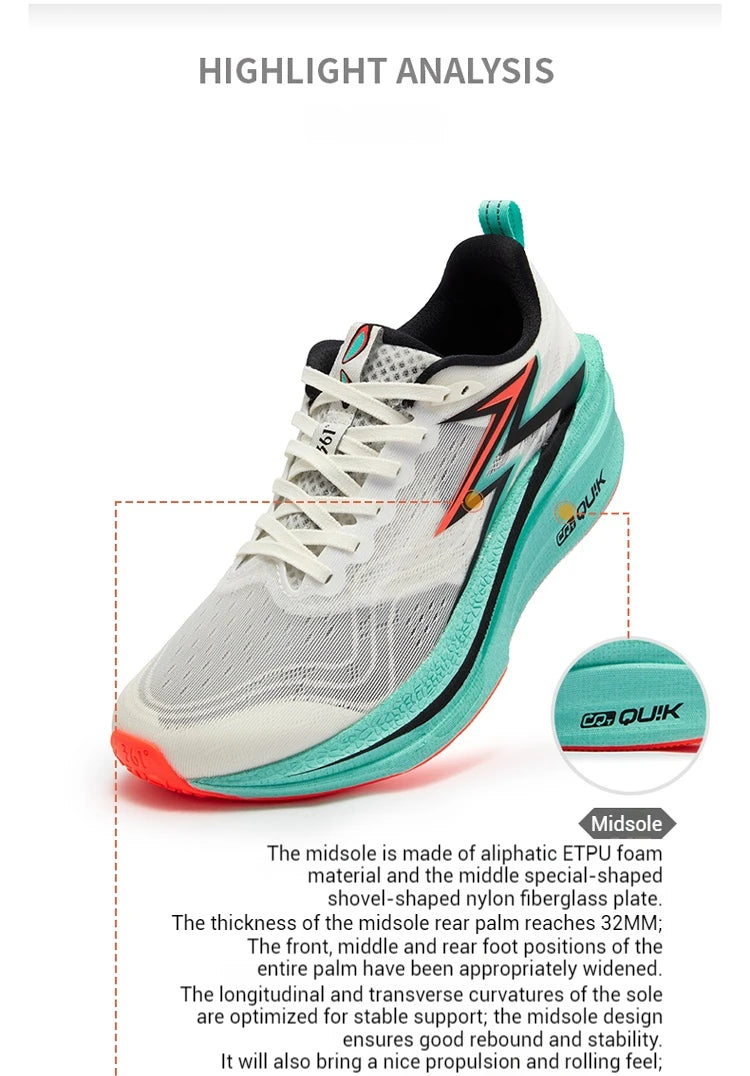 Flame 4.0 MIX Men’s Running Shoes – Carbon Plate Racing Sneakers