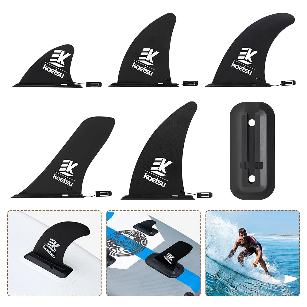 10" Detachable Surfboard Fin – Longboard & SUP Tail Fin Replacement