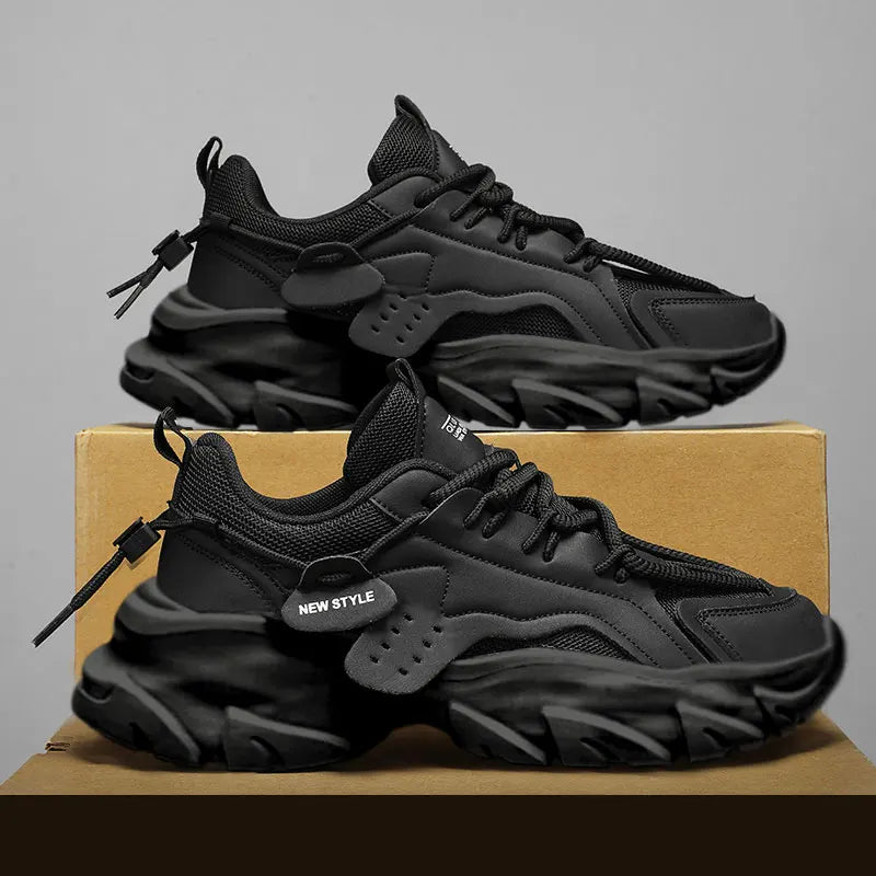 Men’s Breathable Thick-Soled Sneakers – Comfortable Casual & Running Shoes