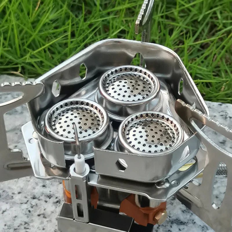 3-Head Gas Stove – 5800W Folding Camping Burner