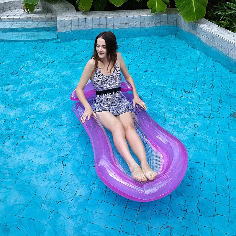 Rooxin Inflatable Water Hammock – Pool & Beach Float Bed