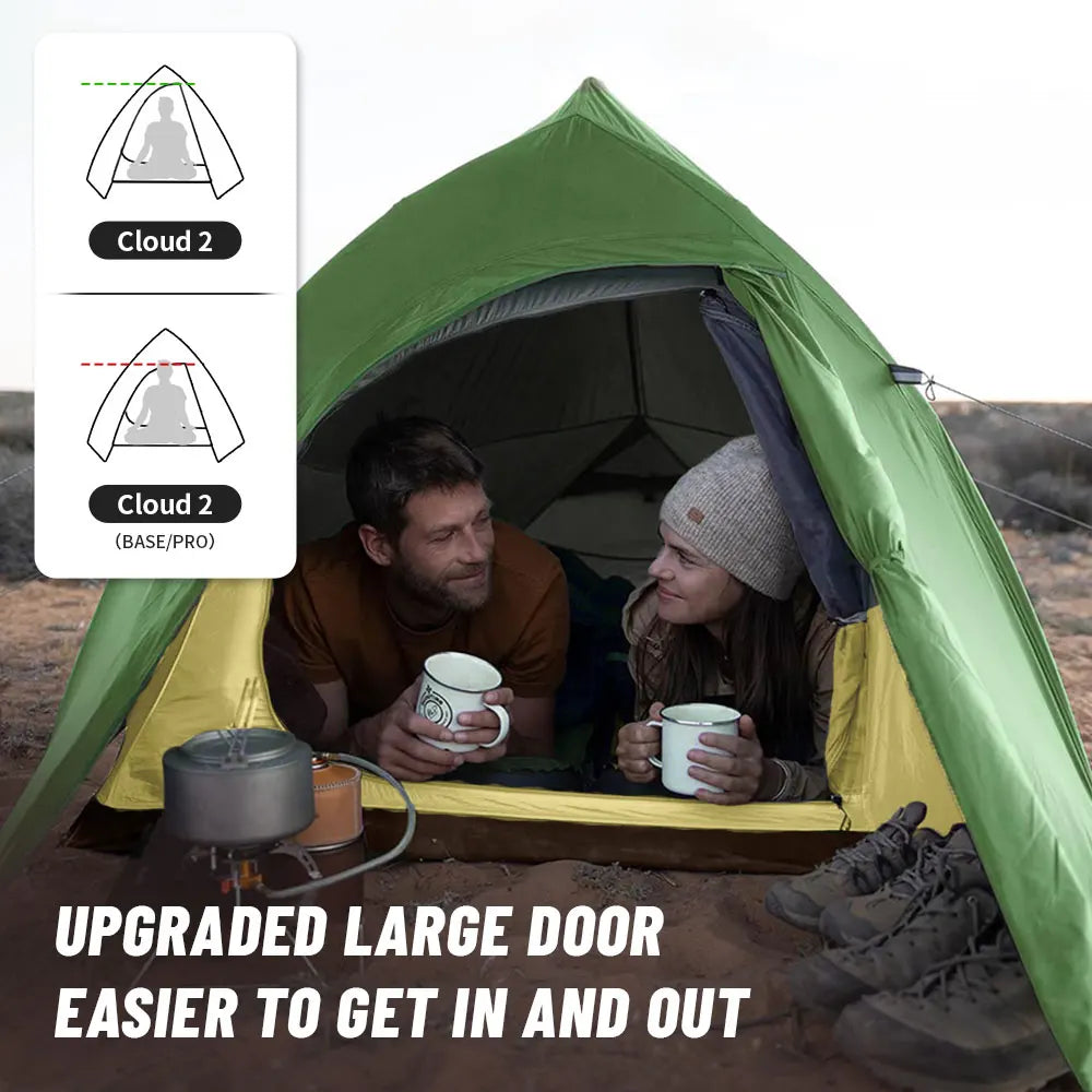 Naturehike 2-Person Waterproof Trekking Tent – Lightweight 3-Season Outdoor Shelter