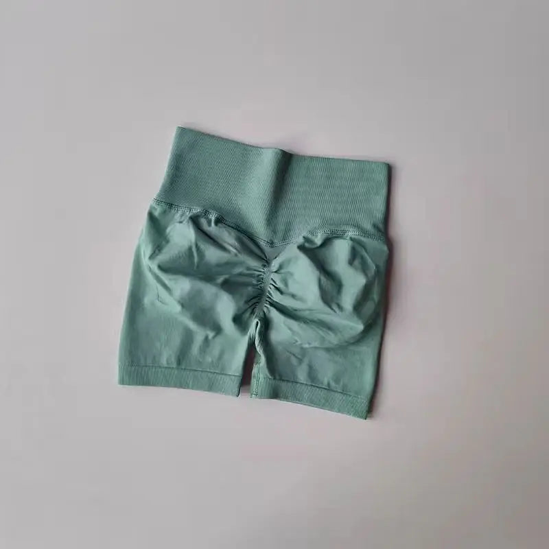 High-Waist Women’s Yoga & Fitness Shorts – Breathable Workout Shorts