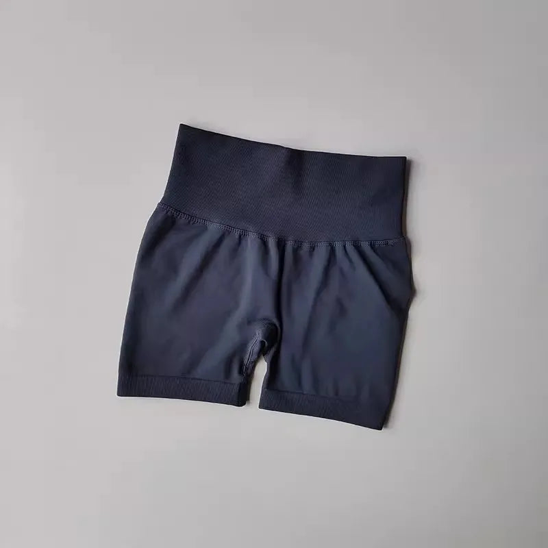 High-Waist Women’s Yoga & Fitness Shorts – Breathable Workout Shorts
