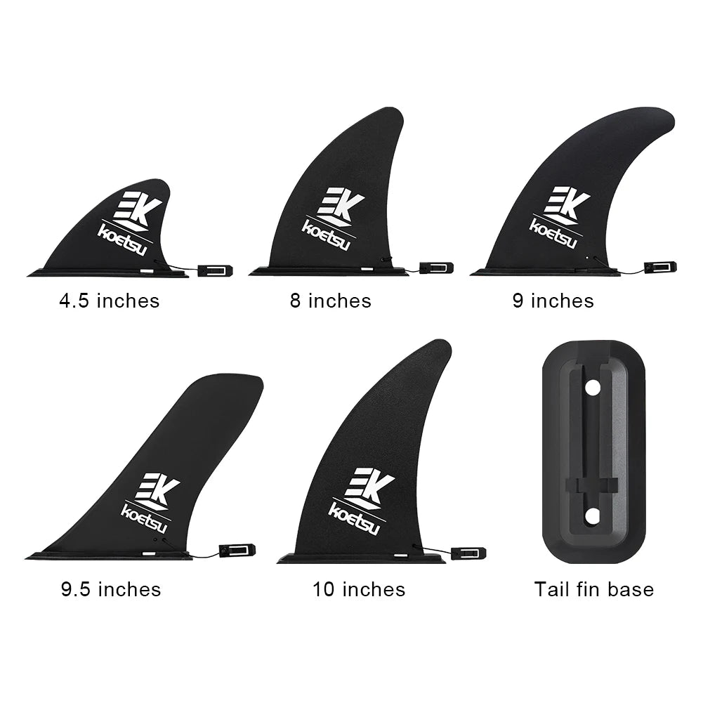 10" Detachable Surfboard Fin – Longboard & SUP Tail Fin Replacement