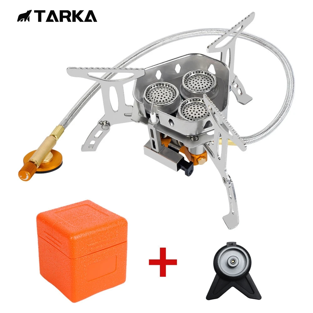 3-Head Gas Stove – 5800W Folding Camping Burner