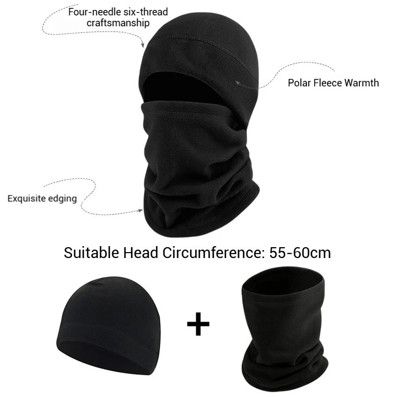 Winter Balaclava Face Mask & Neck Warmer – Windproof Outdoor Cap