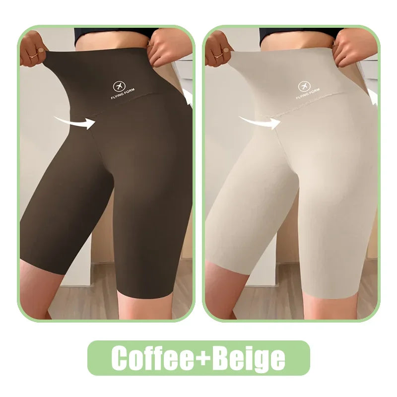 Women’s High-Waist Sports Shorts – Cycling, Jogging & Gym